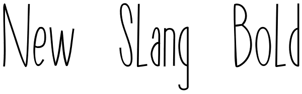 New Slang Bold Font