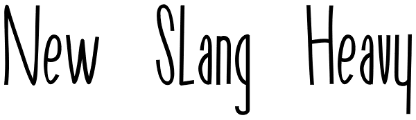 New Slang Heavy Font