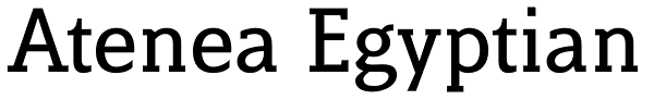 Atenea Egyptian Font