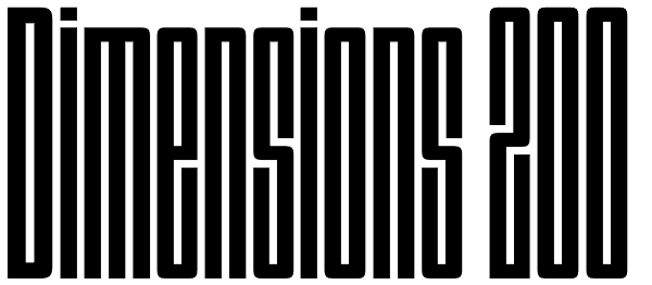 Dimensions 200 Font