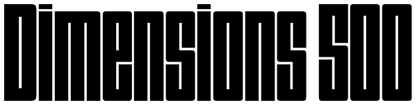 Dimensions 500 Font