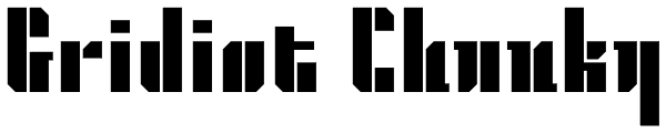 Gridiot Chunky Font