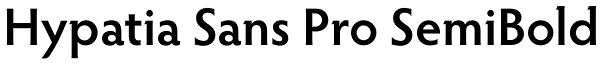 Hypatia Sans Pro SemiBold Font