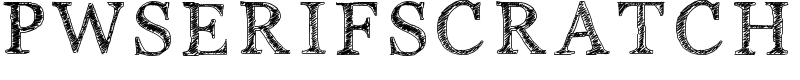 PWSerifScratch Font