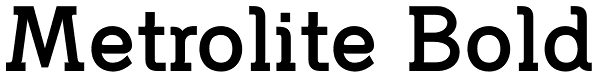 Metrolite Bold Font