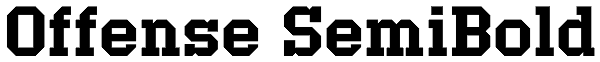 Offense SemiBold Font