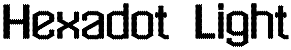 Hexadot Light Font