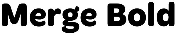 Merge Bold Font