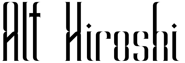 Alt Hiroshi Font