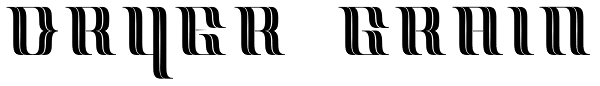 Dryer Grain Font