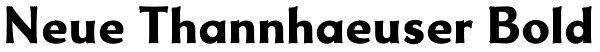 Neue Thannhaeuser Bold Font