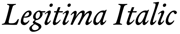 Legitima Italic Font