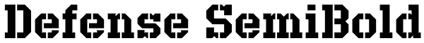 Defense SemiBold Font