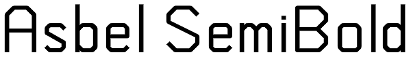 Asbel SemiBold Font