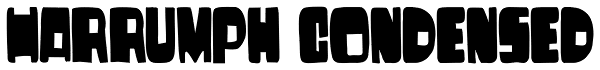 Harrumph Condensed Font