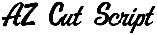 AZ Cut Script Font