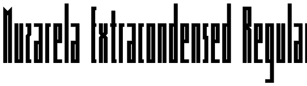 Muzarela Extracondensed Regular Font