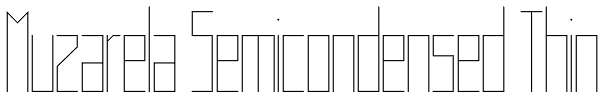 Muzarela Semicondensed Thin Font