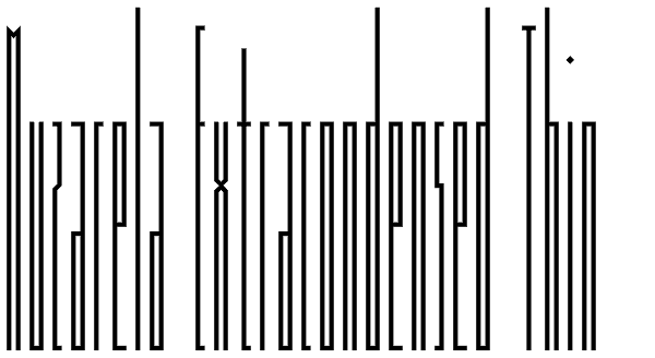 Muzarela Extracondensed Thin Font