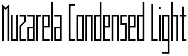 Muzarela Condensed Light Font