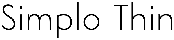 Simplo Thin Font