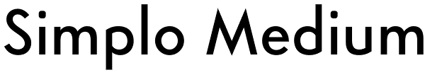 Simplo Medium Font