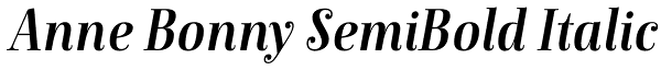 Anne Bonny SemiBold Italic Font