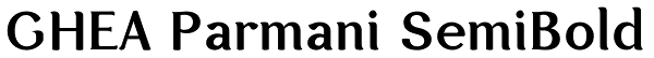 GHEA Parmani SemiBold Font