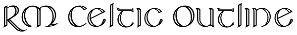 RM Celtic Outline Font