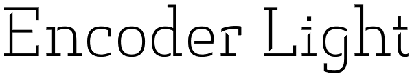 Encoder Light Font