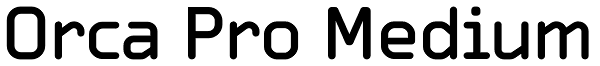 Orca Pro Medium Font