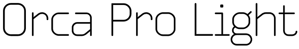 Orca Pro Light Font