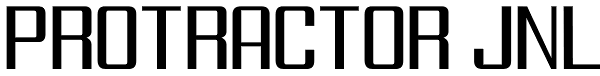 Protractor JNL Font