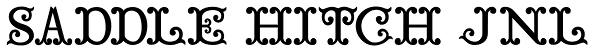 Saddle Hitch JNL Font