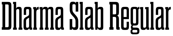 Dharma Slab Regular Font