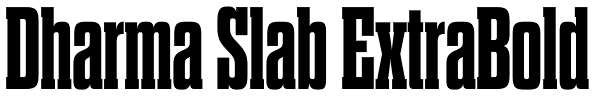 Dharma Slab ExtraBold Font