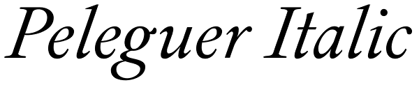 Peleguer Italic Font