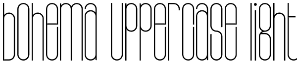 Bohema Uppercase Light Font