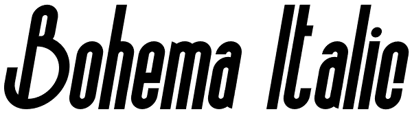 Bohema Italic Font