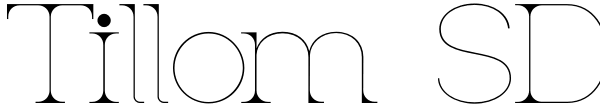 Tillom SD Font