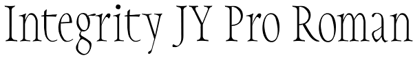 Integrity JY Pro Roman Font