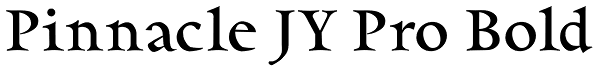 Pinnacle JY Pro Bold Font