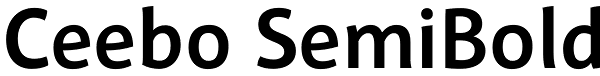 Ceebo SemiBold Font