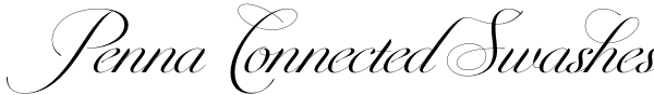 Penna Connected Swashes Font