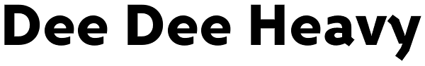 Dee Dee Heavy Font