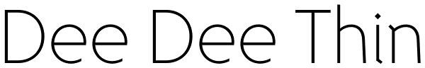 Dee Dee Thin Font