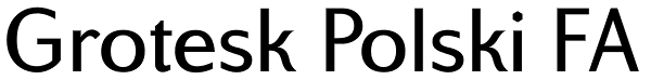 Grotesk Polski FA Font