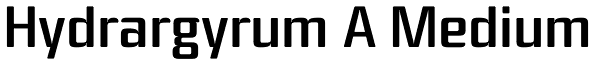 Hydrargyrum A Medium Font