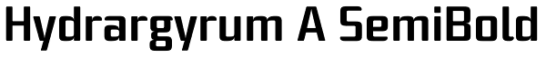 Hydrargyrum A SemiBold Font