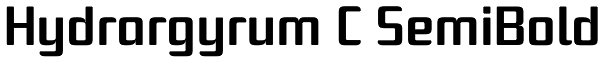Hydrargyrum C SemiBold Font